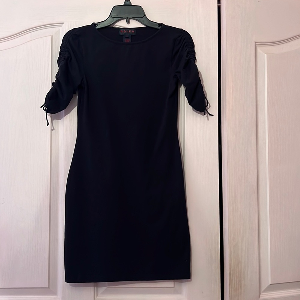 Ralph Lauren black dress.